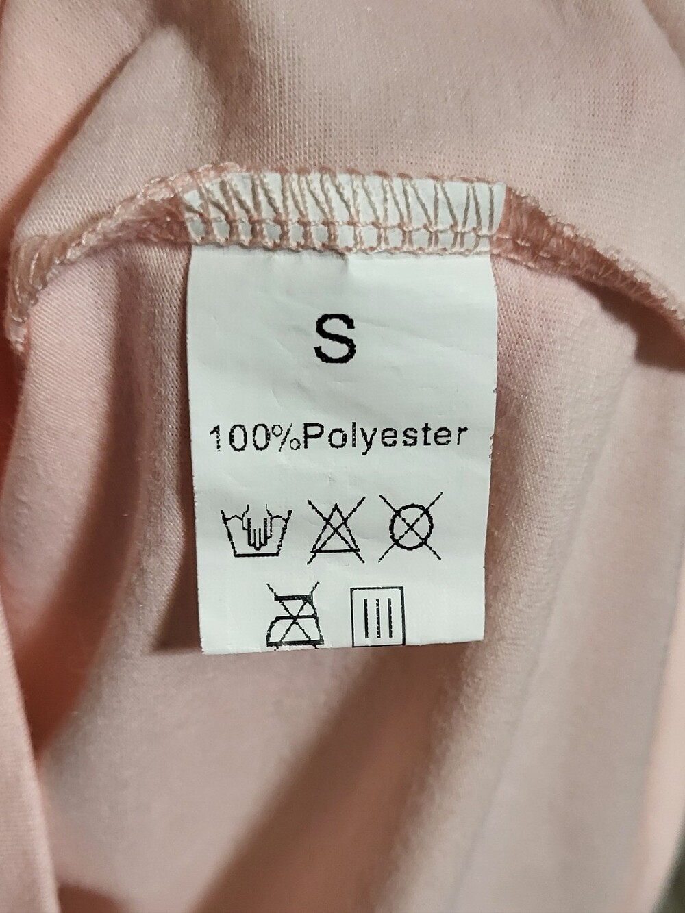Just Peachy Light Pink Short Sleeve Crewneck Graphic T-shirt Size Small - Picture 3 of 8